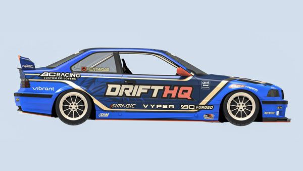 Adam LZ's DriftHQ BMW E36 at a Formula Drift Pro round