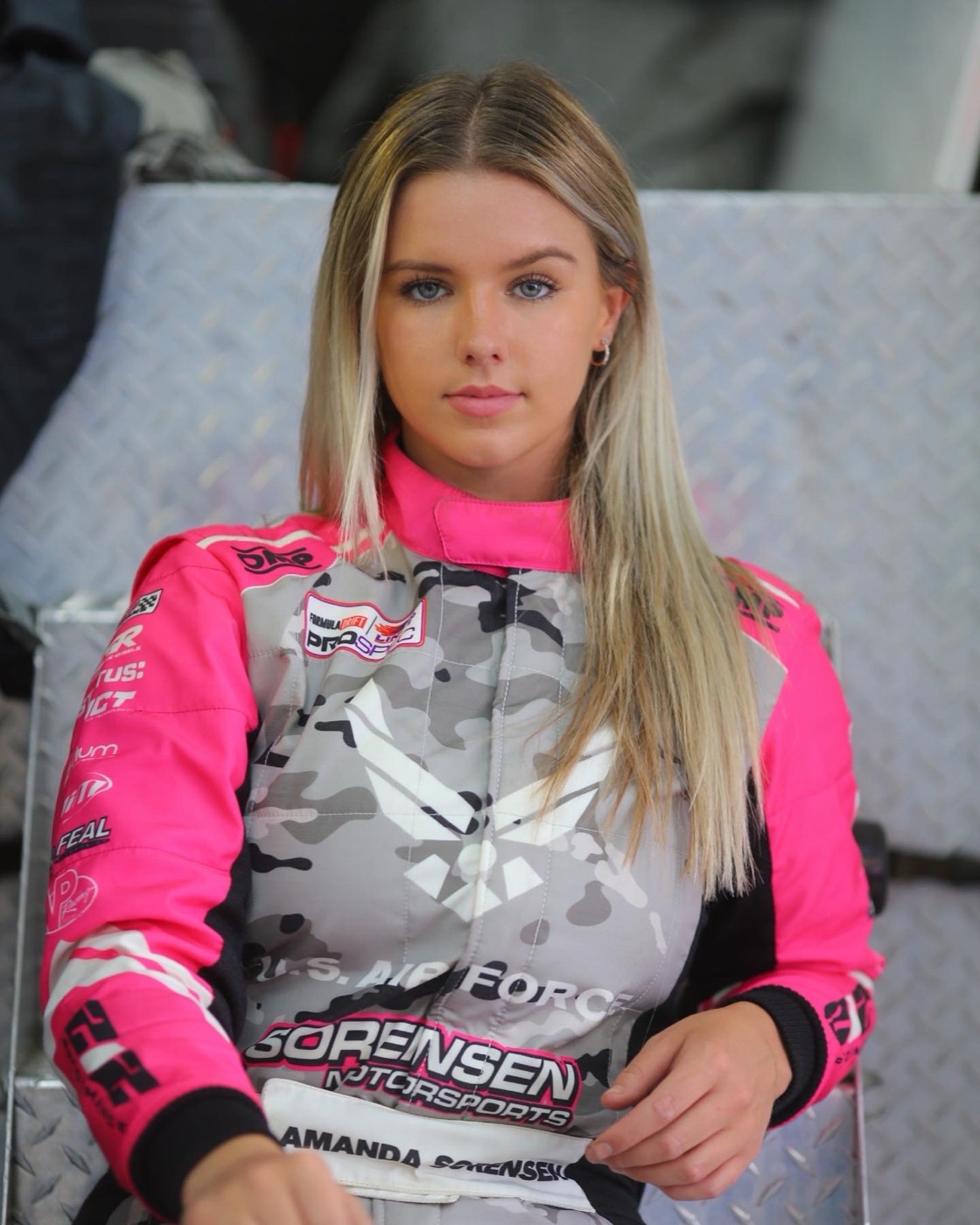 Amanda Sorensen drifting her 1,000-horsepower Sorensen Motorsports BMW in Formula Drift PROSPEC