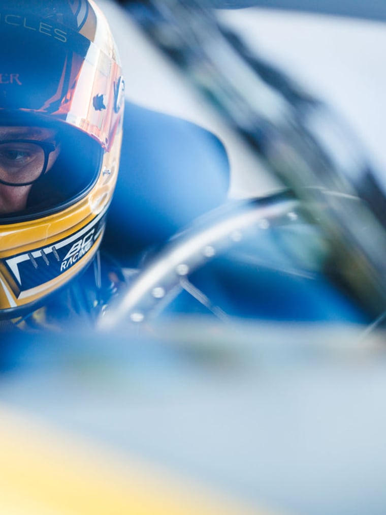 Chelsea DeNofa in the RTR Mustang cockpit